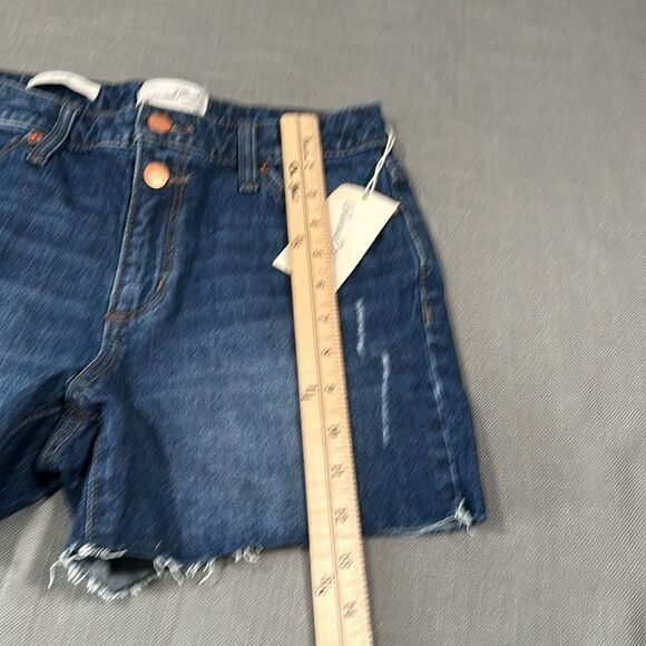 Universal Thread Jean Shorts Wm 0/25R Vintage Midi Dark Wash Cut Off Denim Jorts - Picture 5 of 8